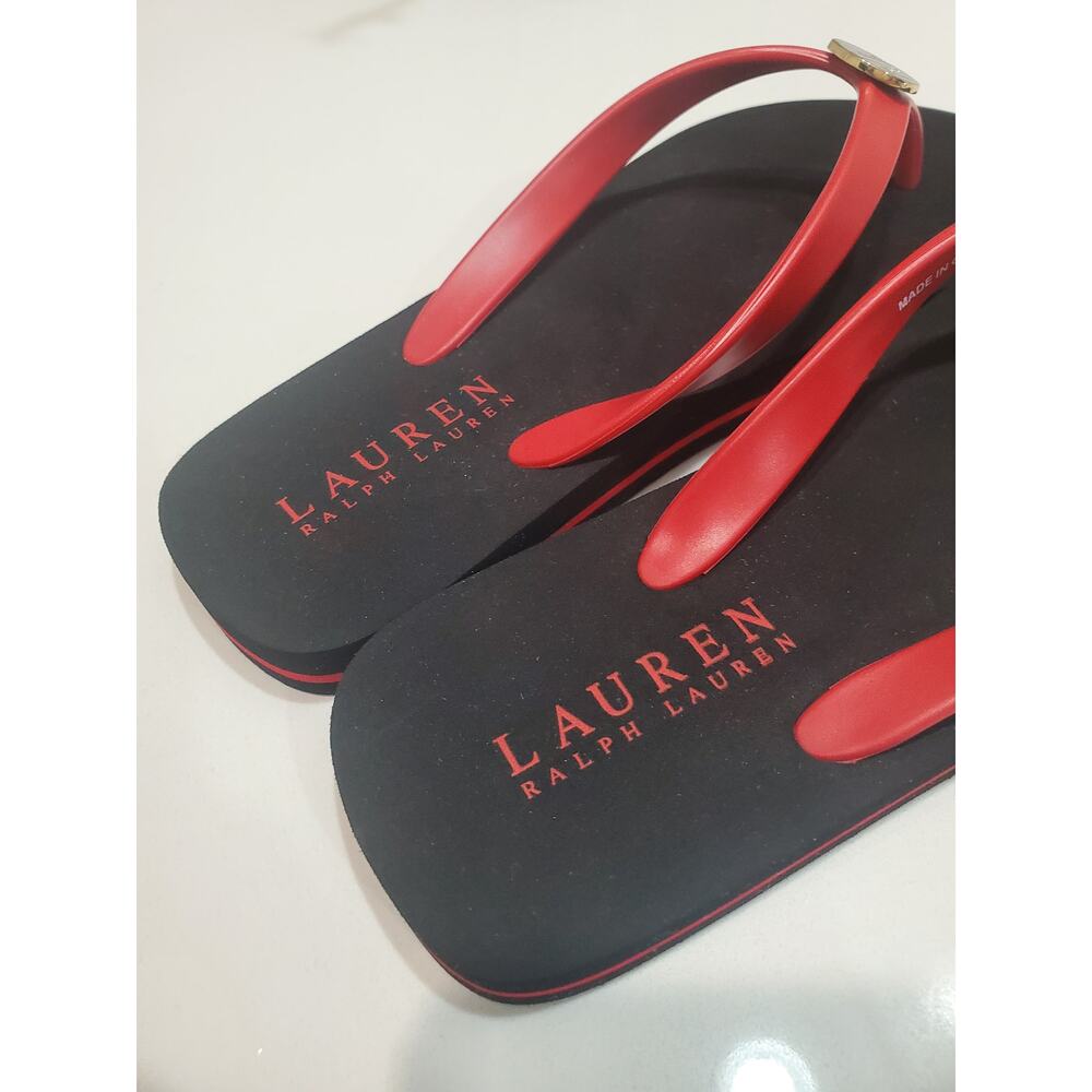 Ralph Lauren Flip Flop Sandals size 6 - Picture 3 of 4